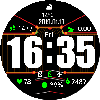 华米跃我Amazfit Pace, Stratos手表表盘