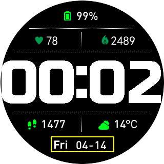 华米跃我Amazfit Pace, Stratos, Stratos 3手表表盘