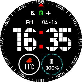 华米跃我Amazfit Pace, Stratos手表表盘