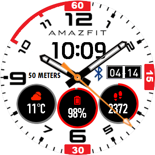 华米跃我Amazfit Pace, Stratos, Stratos 3手表表盘