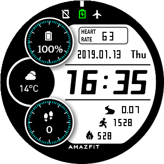 华米跃我Amazfit Pace, Stratos手表表盘