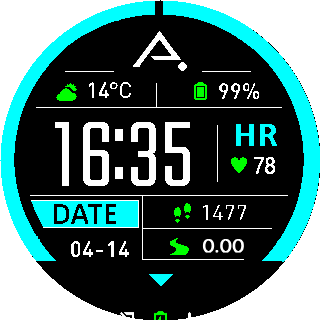 华米跃我Amazfit Pace, Stratos手表表盘