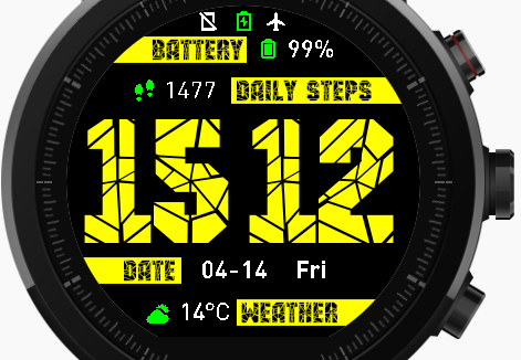 华米跃我Amazfit Pace, Stratos手表表盘