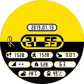 华米跃我Amazfit Pace, Stratos手表表盘