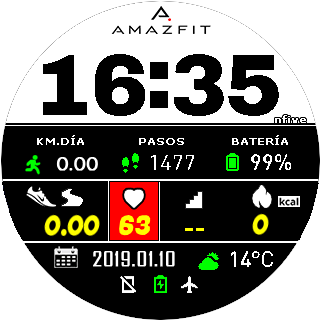 华米跃我Amazfit Pace, Stratos手表表盘