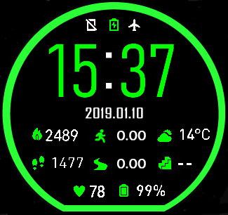华米跃我Amazfit Pace, Stratos手表表盘