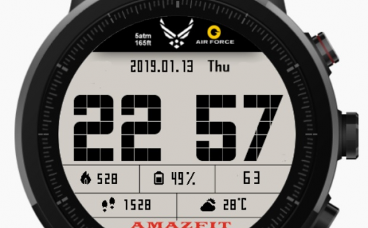 华米跃我Amazfit Pace, Stratos手表表盘