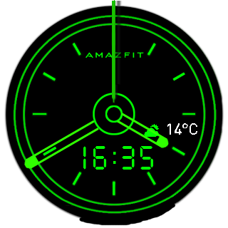 华米跃我Amazfit Pace, Stratos手表表盘