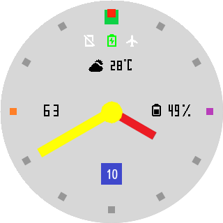 华米跃我Amazfit Pace, Stratos手表表盘