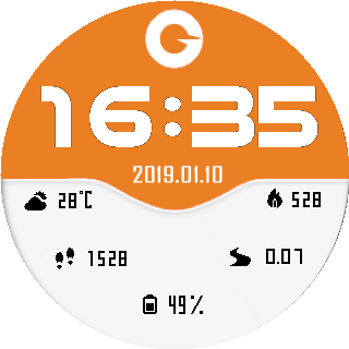 华米跃我Amazfit Pace, Stratos手表表盘