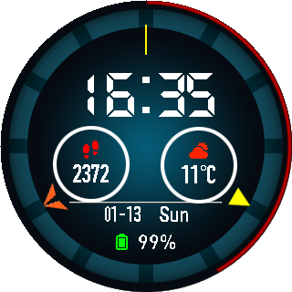 华米跃我Amazfit Pace, Stratos手表表盘