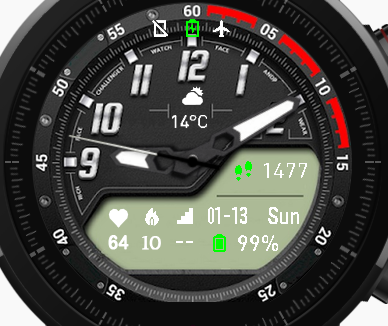 华米跃我Amazfit Pace, Stratos手表表盘