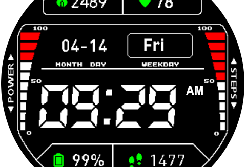 华米跃我Amazfit Pace, Stratos手表表盘