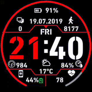 华米跃我Amazfit Pace, Stratos手表表盘
