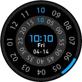 华米跃我Amazfit Pace, Stratos手表表盘