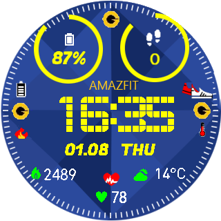华米跃我Amazfit Pace, Stratos手表表盘