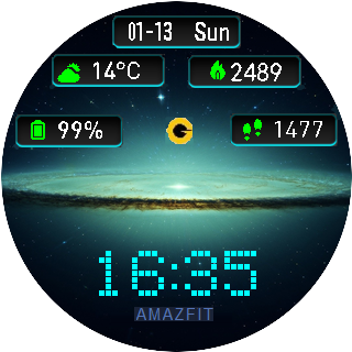 华米跃我Amazfit Pace, Stratos手表表盘
