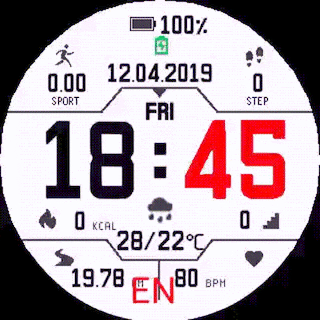 华米跃我Amazfit Pace, Stratos手表表盘