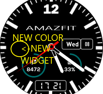 华米跃我Amazfit Pace, Stratos手表表盘