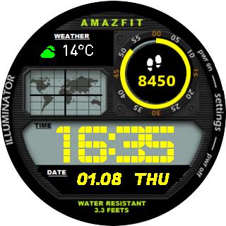 华米跃我Amazfit Pace, Stratos手表表盘