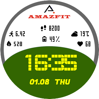 华米跃我Amazfit Pace, Stratos手表表盘