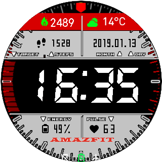 华米跃我Amazfit Pace, Stratos手表表盘