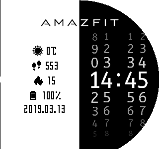 华米跃我Amazfit Pace, Stratos手表表盘