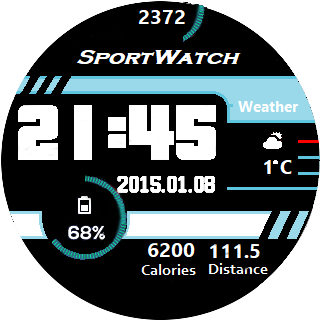 华米跃我Amazfit Pace, Stratos手表表盘