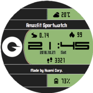 华米跃我Amazfit Pace, Stratos手表表盘