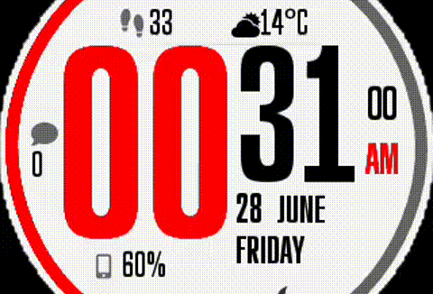 华米跃我Amazfit Pace, Stratos手表表盘