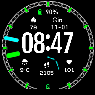 华米跃我Amazfit Pace, Stratos手表表盘
