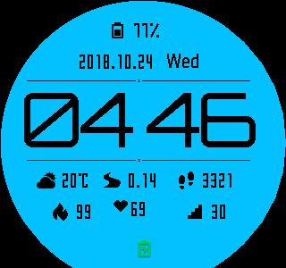 华米跃我Amazfit Pace, Stratos手表表盘