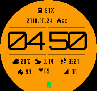 华米跃我Amazfit Pace, Stratos手表表盘