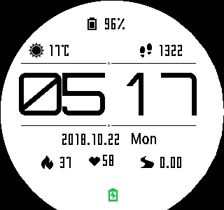 华米跃我Amazfit Pace, Stratos手表表盘