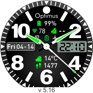 华米跃我Amazfit Pace, Stratos手表表盘