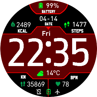 华米跃我Amazfit Pace, Stratos手表表盘