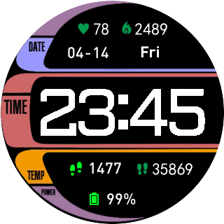 华米跃我Amazfit Pace, Stratos手表表盘