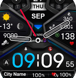 华米跃我Amazfit Bip 5 手表表盘