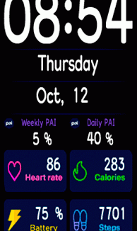 华米跃我Amazfit Band 7 手表表盘