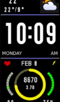 华米跃我Amazfit Band 7 手表表盘