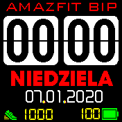 华米跃我Amazfit Bip手表表盘