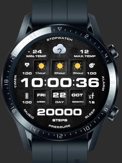 华为Huawei Watch GT/GT 2 46mm GT / GT 2 46mm手表表盘