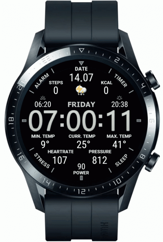 华为Huawei Watch GT/GT 2 46mm GT / GT 2 46mm手表表盘