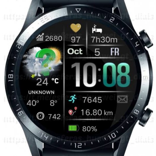 华为Huawei Watch GT/GT 2 46mm GT / GT 2 46mm手表表盘