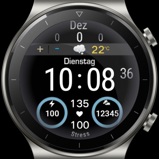 华为Huawei Watch GT/GT 2 46mm GT / GT 2 46mm手表表盘