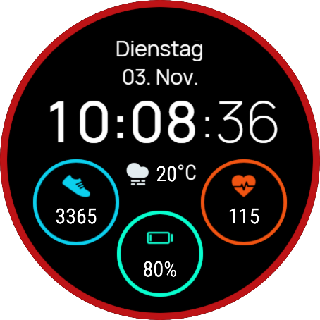 华为Huawei Watch GT/GT 2 46mm GT / GT 2 46mm手表表盘