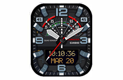 卡西欧G-SHOCK蓝牙小泥王户外运动手表男GG-B100-1A表盘