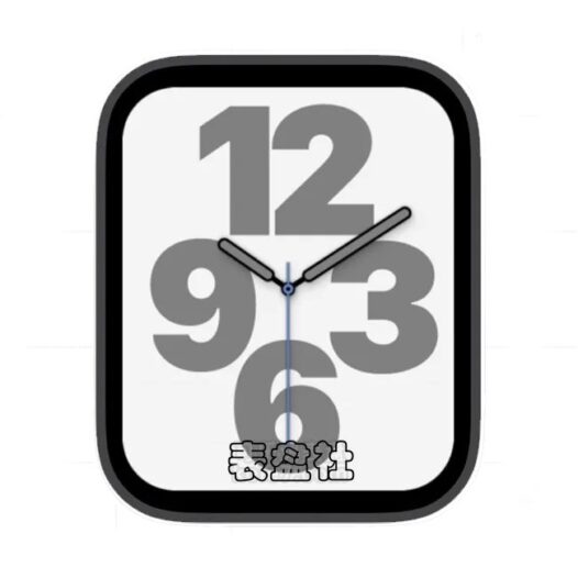 简约灰色大气数字苹果手表iwatch壁纸表盘