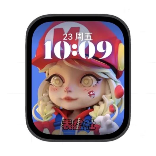 AI可爱小女孩苹果手表iwatch壁纸人像表盘