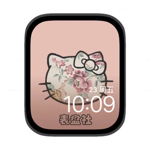 猫头画苹果手表iwatch壁纸表盘